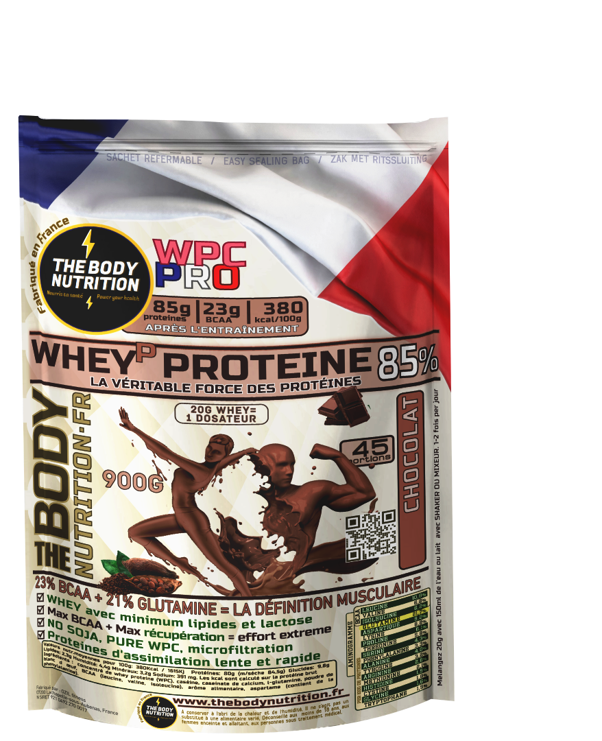 WHEY-PRO 900g 85% proteines 23% BCAA
