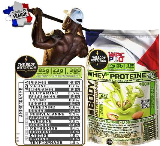 WHEY-PRO 900g 85% proteines 23% BCAA