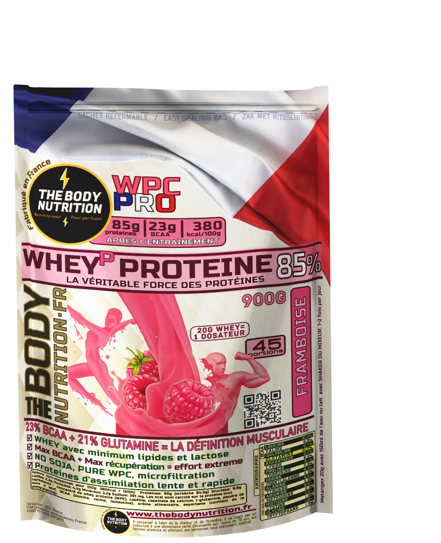 WHEY-PRO 900g 85% proteines 23% BCAA