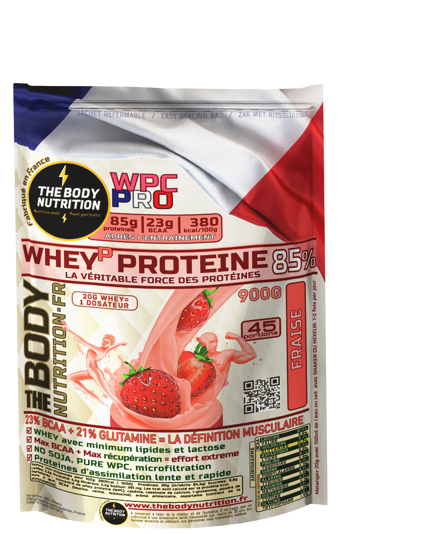 WHEY-PRO 900g 85% proteines 23% BCAA